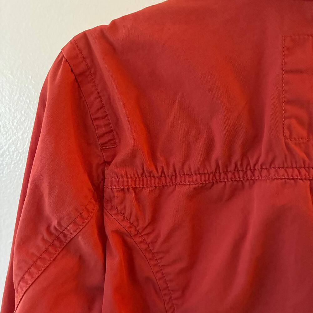Eddie Bauer Women's Utility Jacket Small Paprika Orange Cotton Casual Stylish - Picture 5 of 10